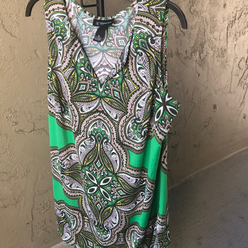 INC sleeveless top
